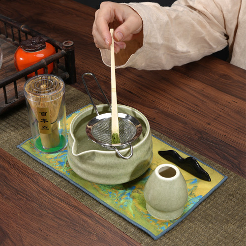 抹茶碗陶瓷日式打抹茶用套裝茶筅竹子抹茶刷百本立宋代點茶道彩盒