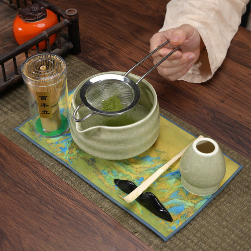 抹茶碗陶瓷日式打抹茶用套裝茶筅竹子抹茶刷百本立宋代點茶道彩盒