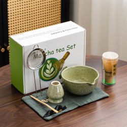 日式抹茶碗陶瓷打抹茶用套裝茶筅竹子抹茶刷百本立宋代點茶道ins