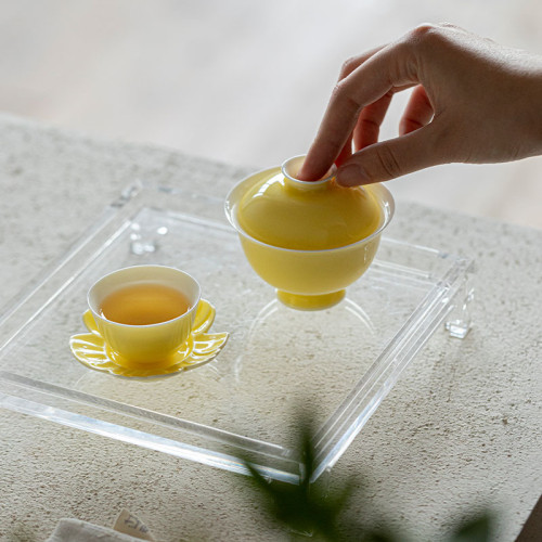 色跡手工色釉功夫茶具三才蓋碗泡茶碗帶蓋不燙手泡茶器功夫茶具