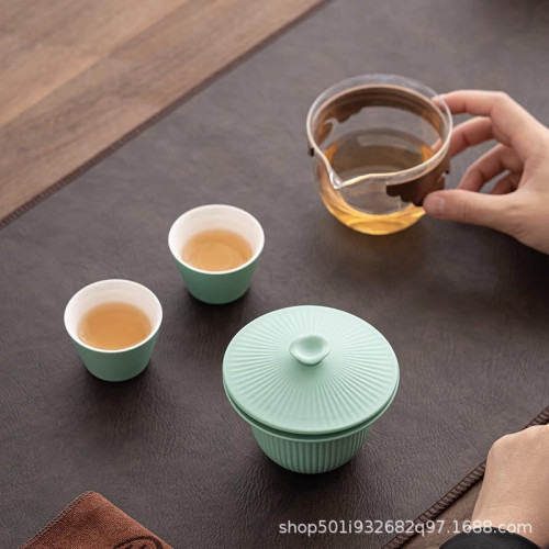 故宮風旅行收納小套裝旅行快客杯茶具可攜式小套裝商務禮品伴手禮