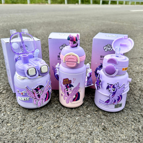 小馬寶莉水杯聯名兒童保溫杯316食品級水壺2024新款女高顔值杯子