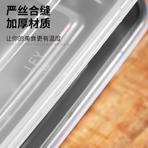 一次性餐盒加厚商用餐盒外賣打包盒家用塑膠透明快餐便當帶蓋飯盒