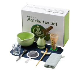 日式抹茶碗陶瓷10件套打抹茶用套裝茶筅竹子抹茶刷百本立配件ins