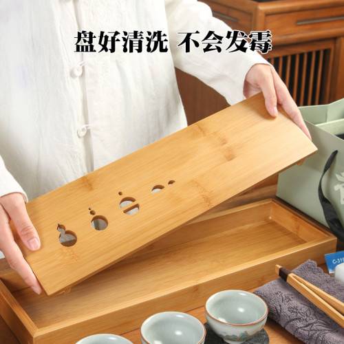 高級汝窰茶具套裝2023新款家用全套小茶台一整套奢華禮品