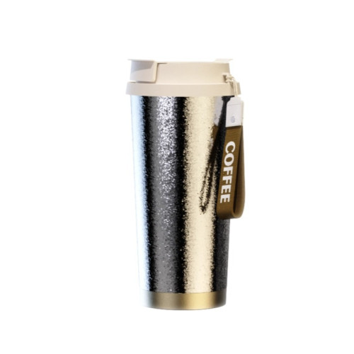 新款純鈦咖啡杯 500ml保溫杯保鮮雙飲水杯高顔值車用保冷冰霸杯