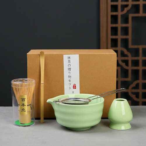 茶筅日式百本立抹茶刷打抹茶工具茶筅立宋代點茶具禮盒套裝抹茶碗