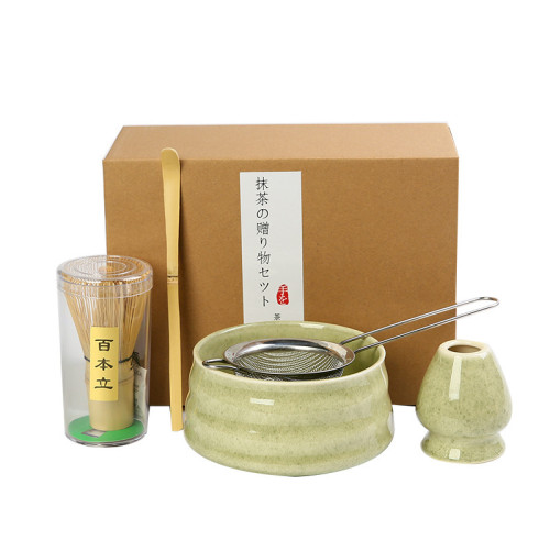 茶筅日式百本立抹茶刷打抹茶工具茶筅立宋代點茶具禮盒套裝抹茶碗
