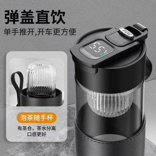 磁彈泡茶杯茶水分離磁吸杯大容量隨手防摔男可攜式車用保溫