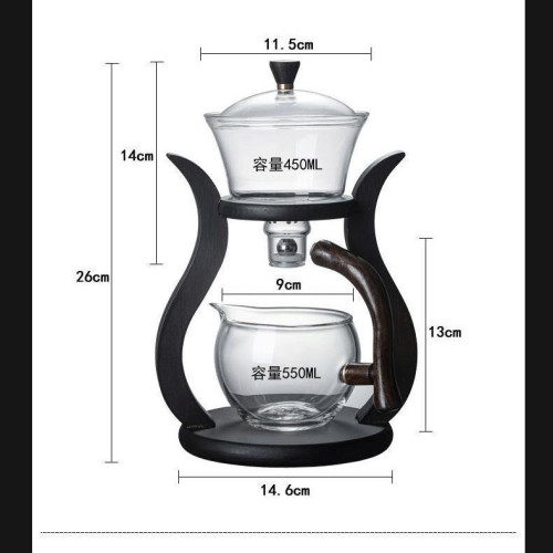 簡約磁吸泡茶器自動懶人茶具家用玻璃茶具套裝茶水分離杯茶壺茶具