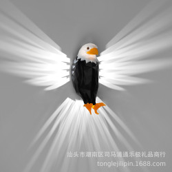 新款黑色老鷹壁燈牆面氛圍燈派對節日禮物裝飾模型新品