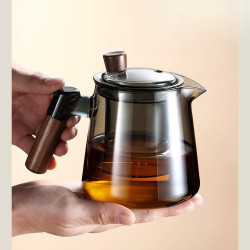 高硼矽玻璃茶壺耐熱家用茶具辦公室加厚茶水分離泡茶器茶杯泡茶壺