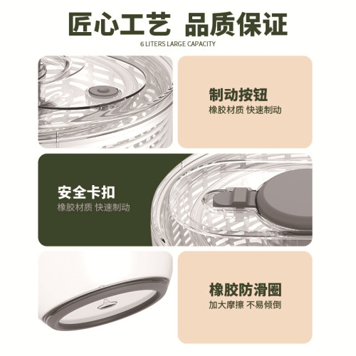 按壓果蔬脫水器多功能蔬菜沙拉健身餐甩乾機家用瀝水籃