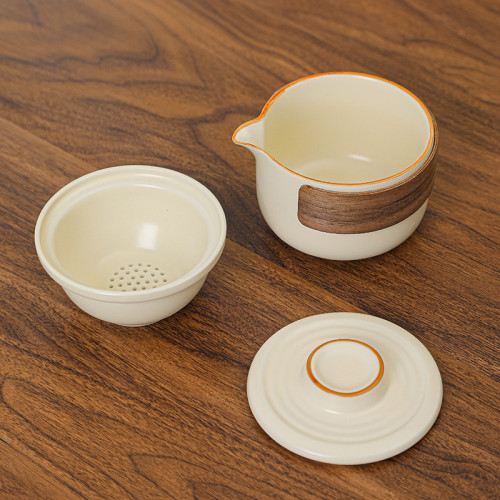 汝窰旅行茶具一壺三杯可攜式戶外陶瓷快客杯套裝商務活動伴手禮品 汝窰旅行茶具一壺三杯可攜式戶外陶瓷快客杯套裝商務活動伴手禮品