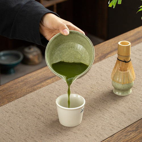 陶瓷日式點茶打抹茶茶具套裝茶刷工具打抹茶竹製茶筅笠茶撥百本立