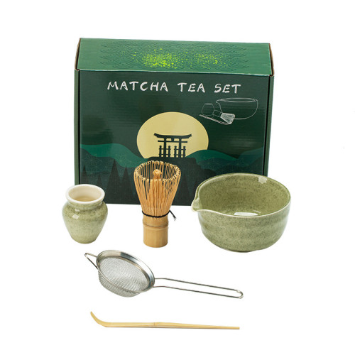 陶瓷日式點茶打抹茶茶具套裝茶刷工具打抹茶竹製茶筅笠茶撥百本立