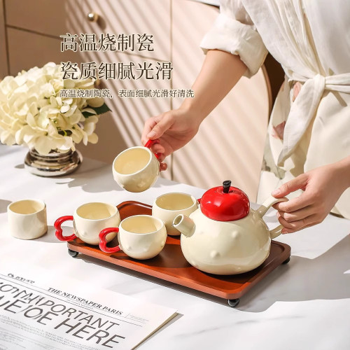 陶瓷杯茶具套裝家用高檔茶杯茶壺喬遷新居禮盒新婚結婚水杯套裝