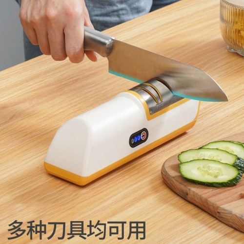 電動磨刀器家用廚房磨刀石神器多功能全自動充電小型磨刀機
