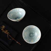 宋樸蘇敭爗大師結晶釉晶花主人杯品茗杯窰變鬥笠杯個人專用禮盒裝