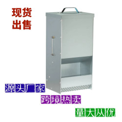 新品兔子喂食器 戶外庭院花園防雨帶蓋式金屬兔子食具喂食器