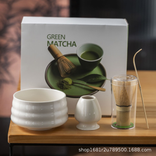抹茶刷百本立茶筅立帶嘴茶碗窰變抹茶打茶器工具套裝日式禮盒