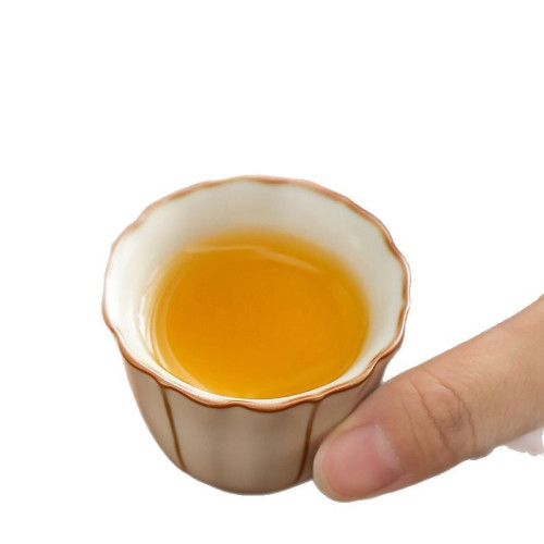 汝窰手抓壺旅行茶具套裝可攜式功夫茶杯戶外泡茶一人飲專用隨身喝