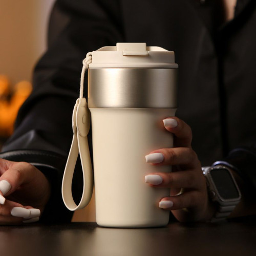 保溫杯316L加厚不鏽鋼高顔值雙飲咖啡杯簡約時尚吸管杯可攜式車用杯