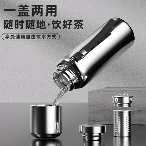戶外大容量全鋼壺保溫杯男士茶水分離杯子316不鏽鋼可攜式運動水杯 戶外大容量全鋼壺保溫杯男士茶水分離杯子316不鏽鋼可攜式運動水杯