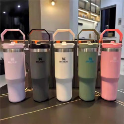 爆款手提款STANLEY2代30OZ不鏽鋼保溫保冰居家車用杯大容量可攜式杯