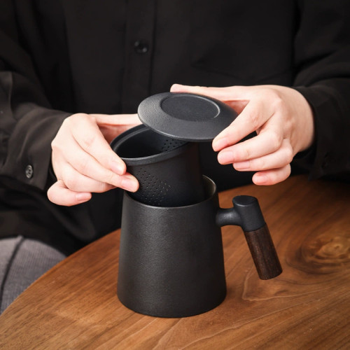 辦公室帶過濾茶漏高檔水杯陶瓷茶水分離泡茶杯子男士個人專用 辦公室帶過濾茶漏高檔水杯陶瓷茶水分離泡茶杯子男士個人專用