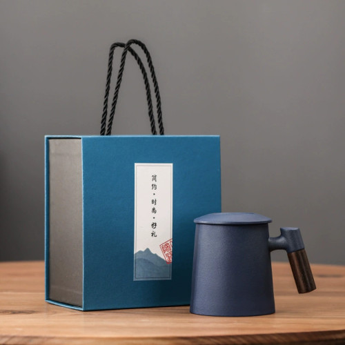 漸變辦公杯陶瓷個人專用手柄帶蓋馬克杯家用茶水分離泡茶杯男士水 漸變辦公杯陶瓷個人專用手柄帶蓋馬克杯家用茶水分離泡茶杯男士水