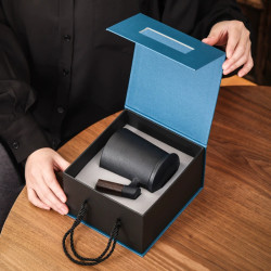 男士個人專用辦公室帶過濾茶漏高檔水杯陶瓷茶水分離泡茶杯子