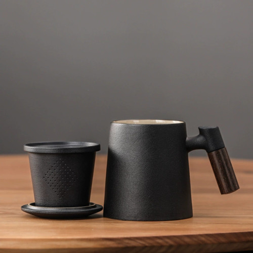 陶瓷茶水分離泡茶杯帶蓋馬克杯過濾辦公杯個人專用水杯 陶瓷茶水分離泡茶杯帶蓋馬克杯過濾辦公杯個人專用水杯