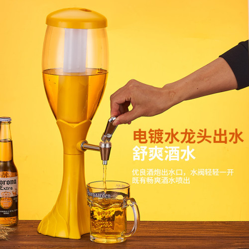 酒砲酒吧3升紥啤酒砲桶炫酷發光啤酒砲酒塔酒紥KTV紥啤酒桶飲料桶