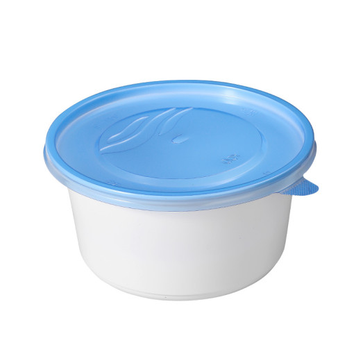 一次性餐盒圓形湯碗加厚飯盒食品級快餐不漏湯面粥印刷外賣打包盒