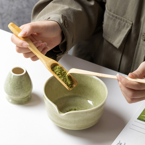 抹茶茶具套裝抹茶色四件套六件套爆款日式茶筅百本立抹茶碗