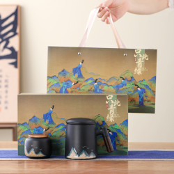 粗陶辦公杯茶水分離馬克杯周年慶年會開業活動伴手禮