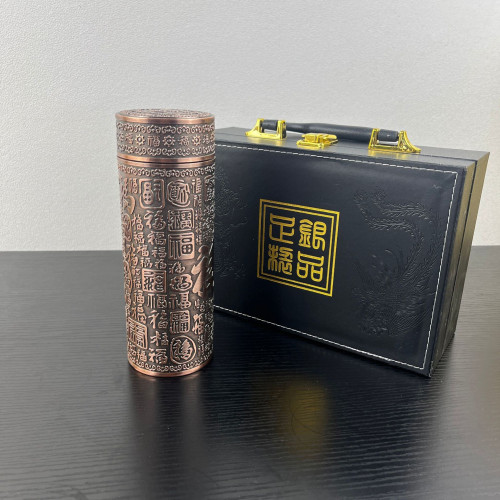 禮盒裝商務保溫杯百福九龍杯銀離子真空雙層內膽高檔禮品水杯