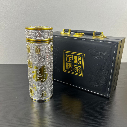禮盒裝商務保溫杯百福九龍杯銀離子真空雙層內膽高檔禮品水杯