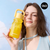 HOLOHOLO小奶杯夏季高顔值塑膠杯透明吸琯杯學生時尚可攜式戶外新款