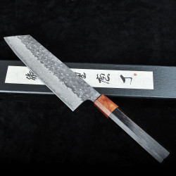 大馬士革黑打鎚紋八角重竹手柄切付刀日式廚師刀菜刀牛刀