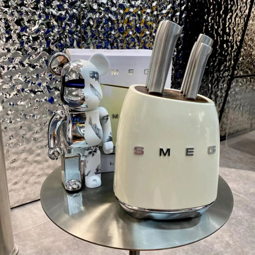 意大利SMEG斯麥格全套刀具套裝七件套廚房家用歐式不鏽鋼刀架