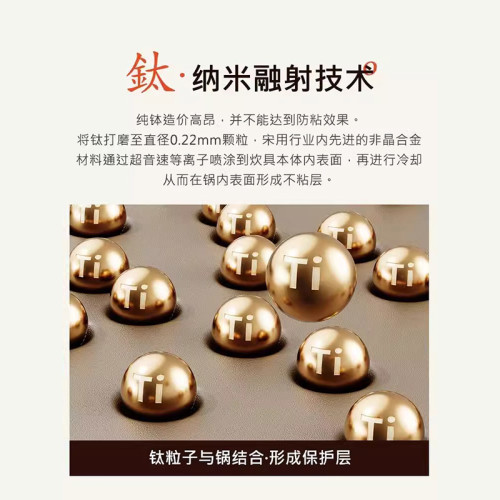 有鈦合金平底鍋家用不沾無塗層烙餅牛排煎鍋瓦斯爐電磁爐專用鈦鍋