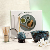 陶瓷抹茶碗套裝茶筅打抹 窰變創意抹茶咖啡具百本立風