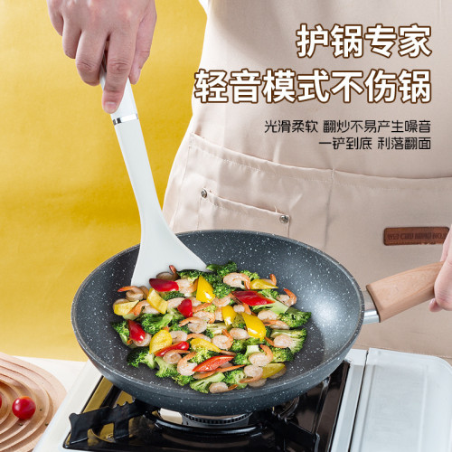 矽膠廚具套裝耐高溫家用掛架炒菜鍋鏟湯勺廚房烹飪鏟勺套裝用具