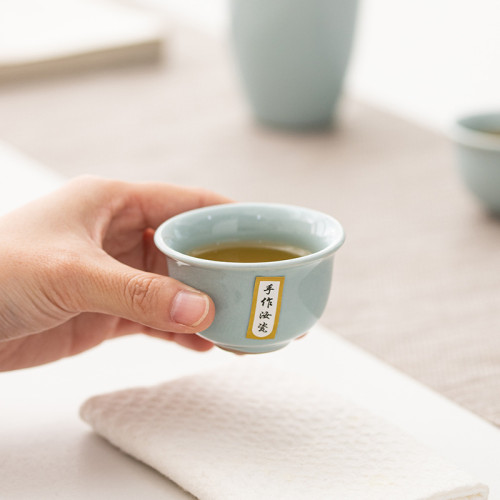 哥窰茶壺10頭陶瓷公道杯茶海功夫茶具蓋碗汝窰整套陶瓷禮品