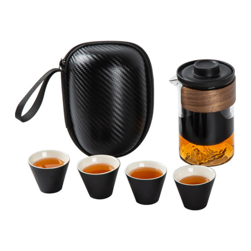 陶瓷快客杯一壺四杯車用可攜式旅行茶具套裝家用戶外功夫茶具全套