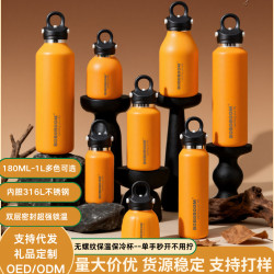 316L不鏽鋼一鍵開蓋速開杯車用雙層真空保冷保溫可攜式泡茶杯水杯