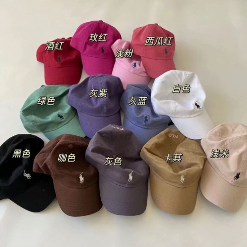 拉夫勞倫高品質polo帽子情侶保羅棒球帽男潮牌刺綉成人帽