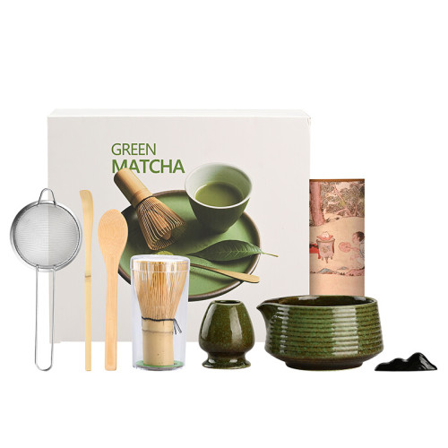 日式仿宋點茶器具抹茶套裝茶筅點茶工具茶道配件竹筅百本立禮盒裝